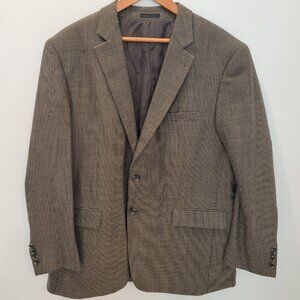 ANDREW FEZZA Men's "Cary" Sport Coat Jacket Blazer ~ 100% Wool ~ 46R  ~ Like New